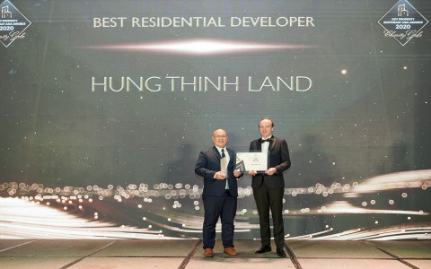 Hưng Thịnh land nhận giải thưởng nhà phát triển bất động sản nhà ở tốt nhất Đông Nam Á 2020